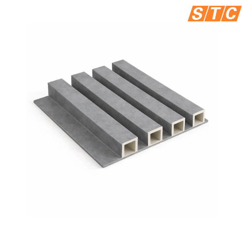 Square Fluted Wall Panel Cement Grey WPS36