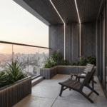 STC Innovative WPC Small Square Fluted Wall Panel Stone Mist WPQ001 - Image 2