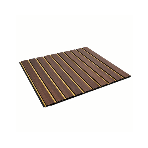 Groove PVC Panel Red Wood Gold Line IPB2