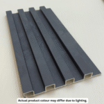 STC Innovative WPC Square Fluted Wall Panel Slate Charcoal WPS37 - Image 3