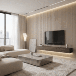 STC Innovative WPC Small Square Fluted Wall Panel Latte Beige WPQ003 - Image 2