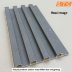 STC Innovative WPC Square Fluted Wall Panel Steel Grey WPS38 - Image 3