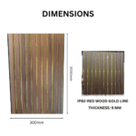 STC Groove PVC Panel Red Wood Gold Line IPB2 - Image 3