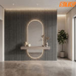 STC Innovative WPC Square Fluted Wall Panel Steel Grey WPS38 - Image 2