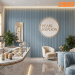 STC Innovative WPC Square Fluted Wall Panel Mist Blue WPS39 - Image 2