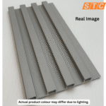 STC Innovative WPC Square Fluted Wall Panel Smoky Taupe WPS46 - Image 3