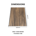 STC Groove PVC Panel Sand Brown IPB10 - Image 3