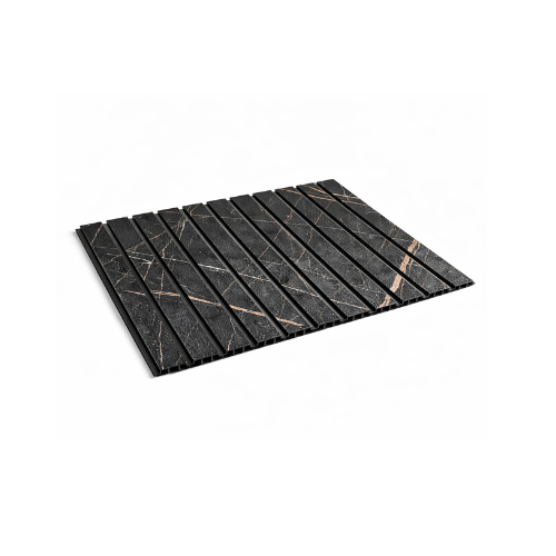 Groove PVC Panel Black Marble IPB7