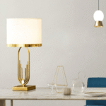 Antique Gold Table Lamp - Image 5