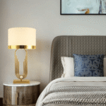 Antique Gold Table Lamp - Image 4