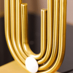 Antique Gold Table Lamp - Image 6