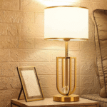 Golden Hollow Base Table Lamp