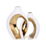 Minimalist Hollow Ceramic Vase Set TAJ007