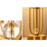 Luxe Golden Hollow Base Table Lamp - Image 6
