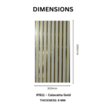 STC Groove PVC Panel Calacatta Gold IPB11 - Image 3