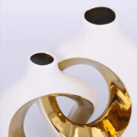 Modern Minimalist Hollow Ceramic Vase Set TAJ007 - Image 3