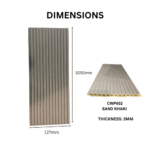 STC High Quality WPC Classic Wall Panel Sand Khaki CWP002 - Image 3