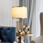 Luxe Golden Hollow Base Table Lamp - Image 4