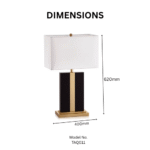Luxurious Modern Marble Accent Table Lamp - Image 3