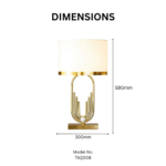 Antique Gold Table Lamp - Image 3