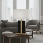 Luxurious Modern Marble Accent Table Lamp - Image 5