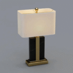Luxurious Modern Marble Accent Table Lamp - Image 2