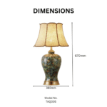 Modern Style Villa Decorative Ceramic Table Lamp - Image 3