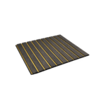 STC Groove PVC Panel Charcoal Gray Gold Line IPB3