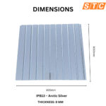 STC Groove PVC Panel Arctic Silver IPB13 - Image 2