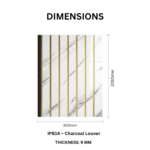 STC Groove PVC Panel Charcoal Louver IPB14 - Image 3