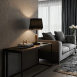 Luxurious Metal Base and Linen Fabric Shade Table Lamp - Image 10