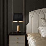 Luxurious Metal Base and Linen Fabric Shade Table Lamp - Image 6