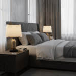 Luxurious Metal Base and Linen Fabric Shade Table Lamp - Image 5