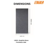 STC Luxurious PVC UV Sheet Graphite Stone LIN23 - Image 2