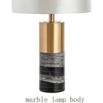 Luxurious Marble Cylinder Table Lamp - Image 5