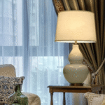 Luxurious Ceramic White Gourd Table Lamp - Image 7