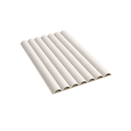 Round Fluted Wall Panel Latte Beige WPR007