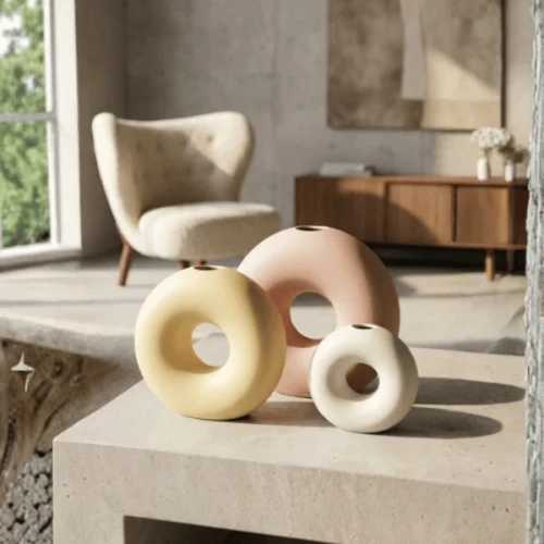 KORIN Halo Blush Table Vase