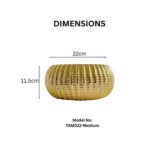 Ribbed Crown Ceramic Bowl - Image 3