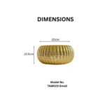 Ribbed Crown Ceramic Bowl - Image 4