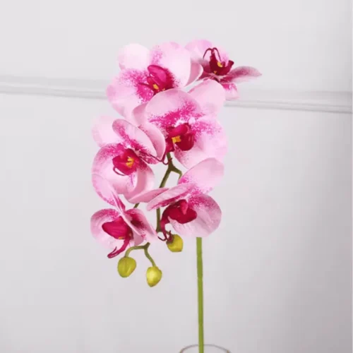 3D Printed Artificial Pink  Orchid Flower Stem 