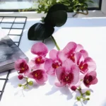 3D Printed Artificial Pink Orchid Flower Stem  - Image 4