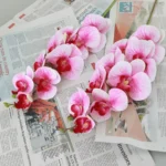 3D Printed Artificial Pink Orchid Flower Stem  - Image 3
