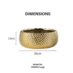 Gold Matrix Ceramic Bowl - Image 2