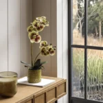 3D Printed Artificial Green Orchid Flower Stem  - Image 8