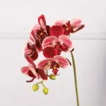 3D Printed Artificial Red Orchid Flower Stem