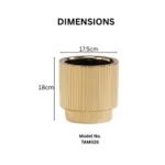 Gold Vertex Ceramic Vase - Image 2