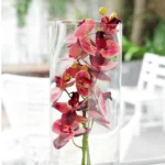 3D Printed Artificial Red Orchid Flower Stem  - Image 6