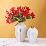 Ivory Spine Ceramic Vase