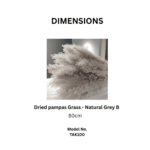 Dried Pampas Grass Natural Grey - Image 2